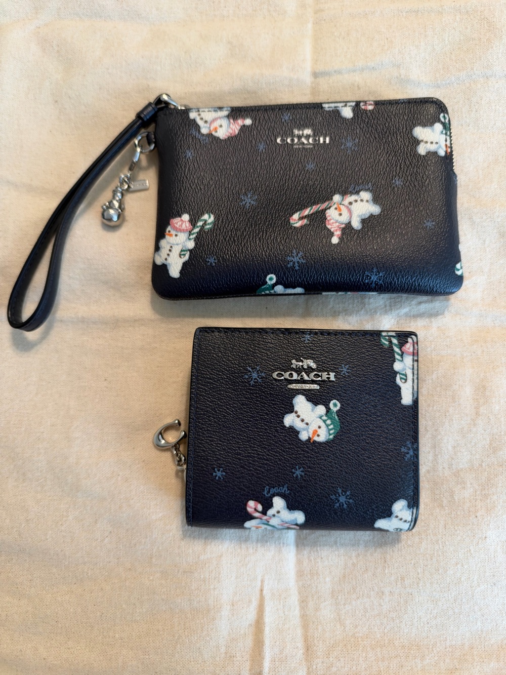 Coach Snowman Wallet & Wristlet Set